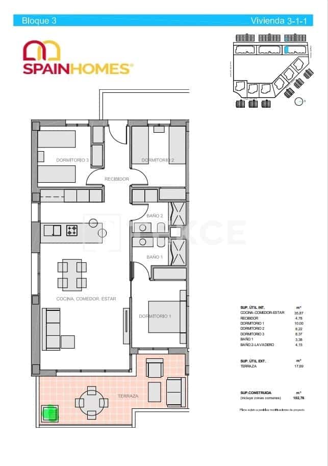 3 sypialnia Mieszkanie na sprzedaż w El Raso z basenem - 300 000 € (Ref: 8965636)