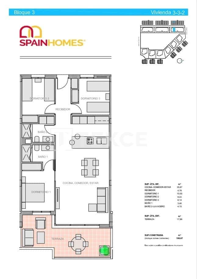3 sypialnia Mieszkanie na sprzedaż w El Raso z basenem - 300 000 € (Ref: 8965636)