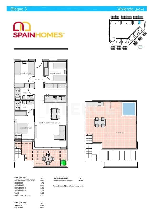 Piso de 3 habitaciones en El Raso en venta con piscina - 345.000 € (Ref: 8965637)
