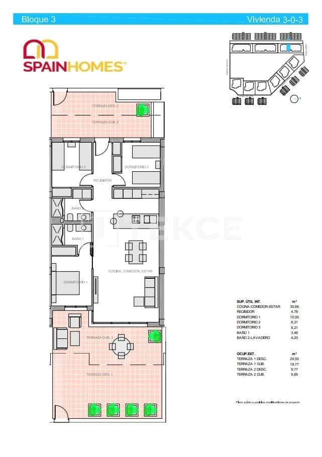 Piso de 3 habitaciones en El Raso en venta con piscina - 345.000 € (Ref: 8965637)