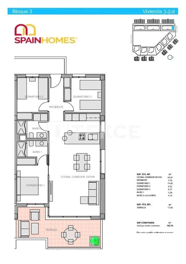 Piso de 3 habitaciones en El Raso en venta con piscina - 345.000 € (Ref: 8965637)