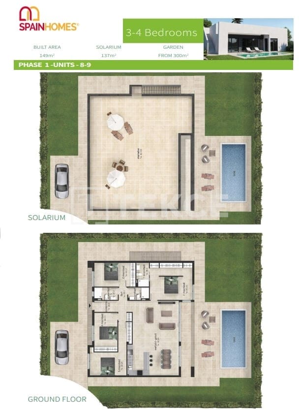 3 sovrum Villa till salu i Condado de Alhama med pool - 305 000 € (Ref: 8965638)