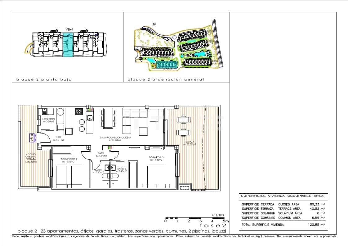 2 sovrum Lägenhet till salu i Playa Flamenca med pool - 340 000 € (Ref: 8965651)