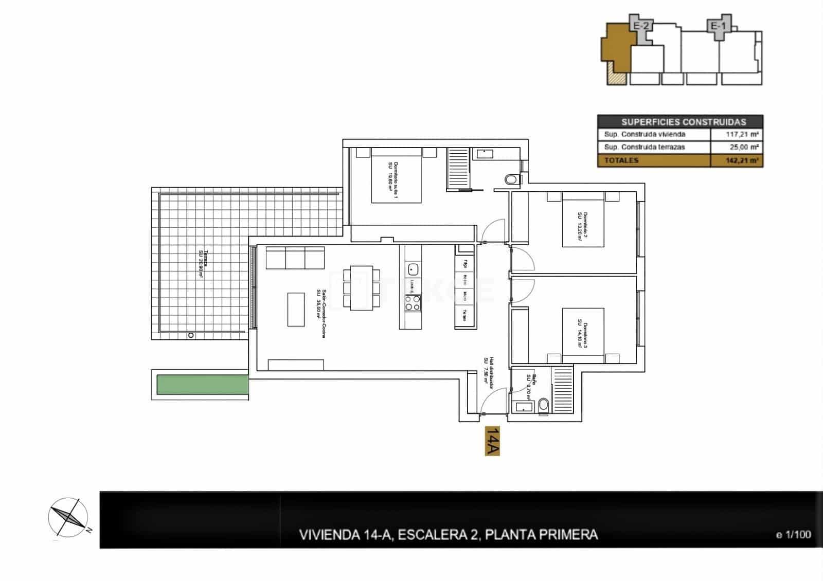 4 sypialnia Mieszkanie na sprzedaż w Orihuela Costa z basenem - 1 500 000 € (Ref: 8965659)