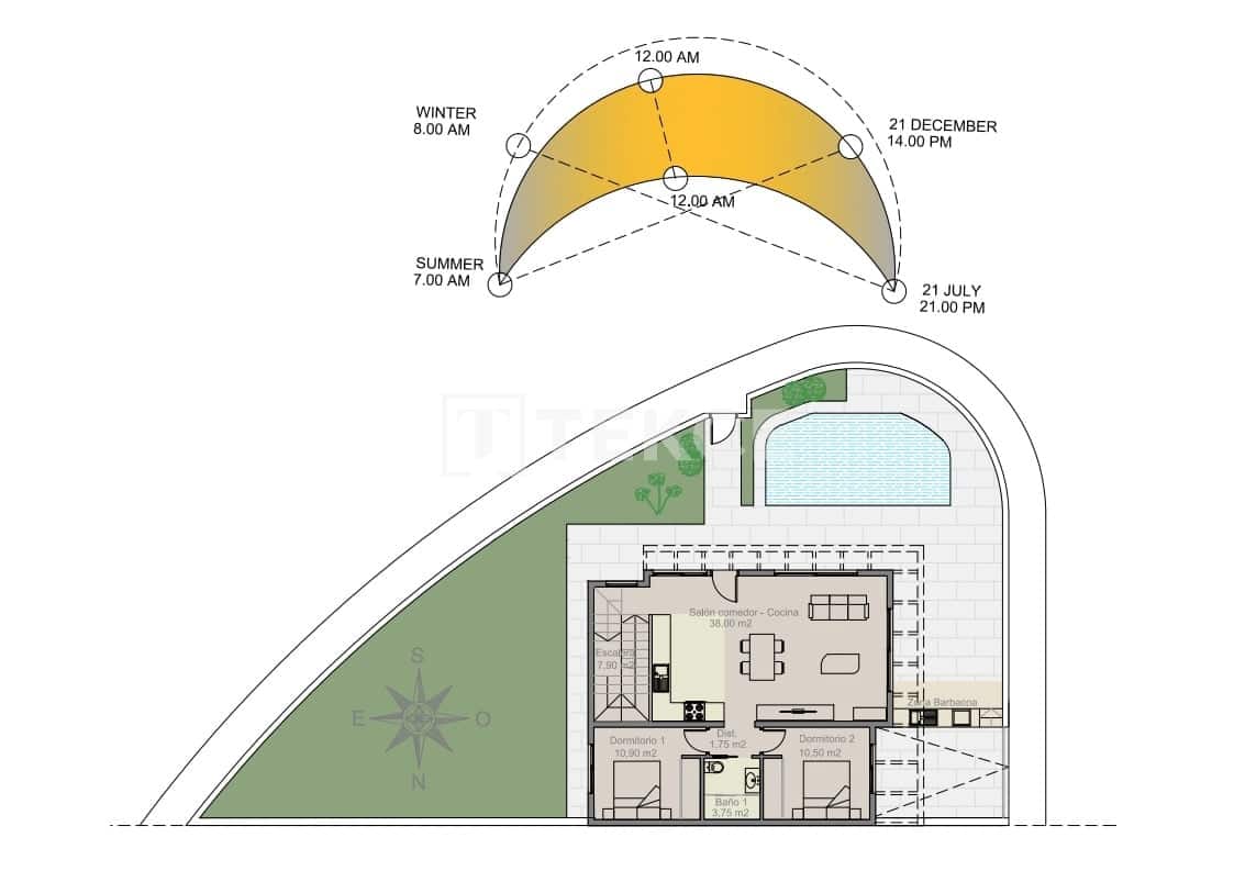 3 sypialnia Willa na sprzedaż w Ciudad Quesada z basenem - 450 000 € (Ref: 8965672)