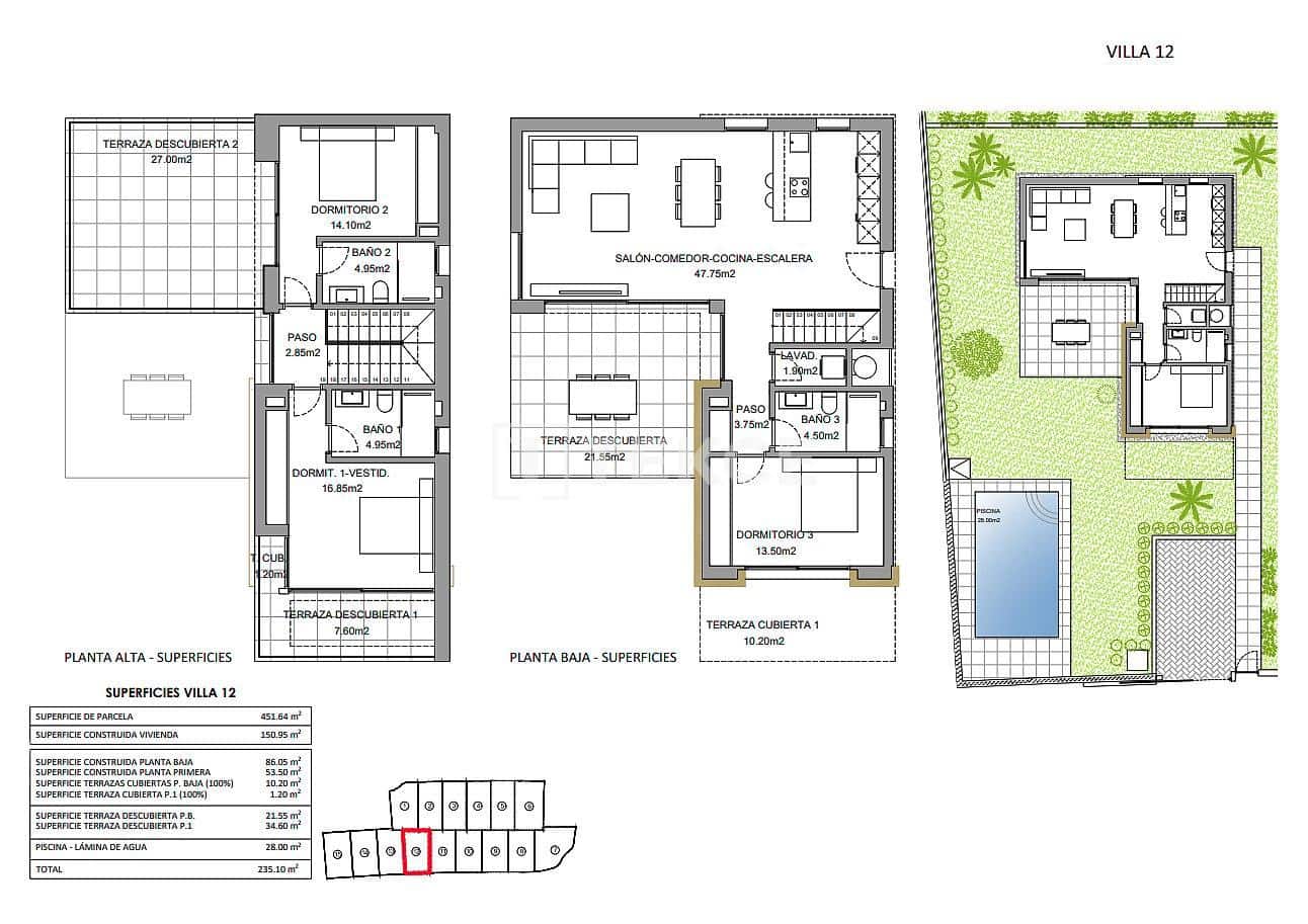 3 sovrum Villa till salu i Finestrat med pool - 1 145 000 € (Ref: 8965673)