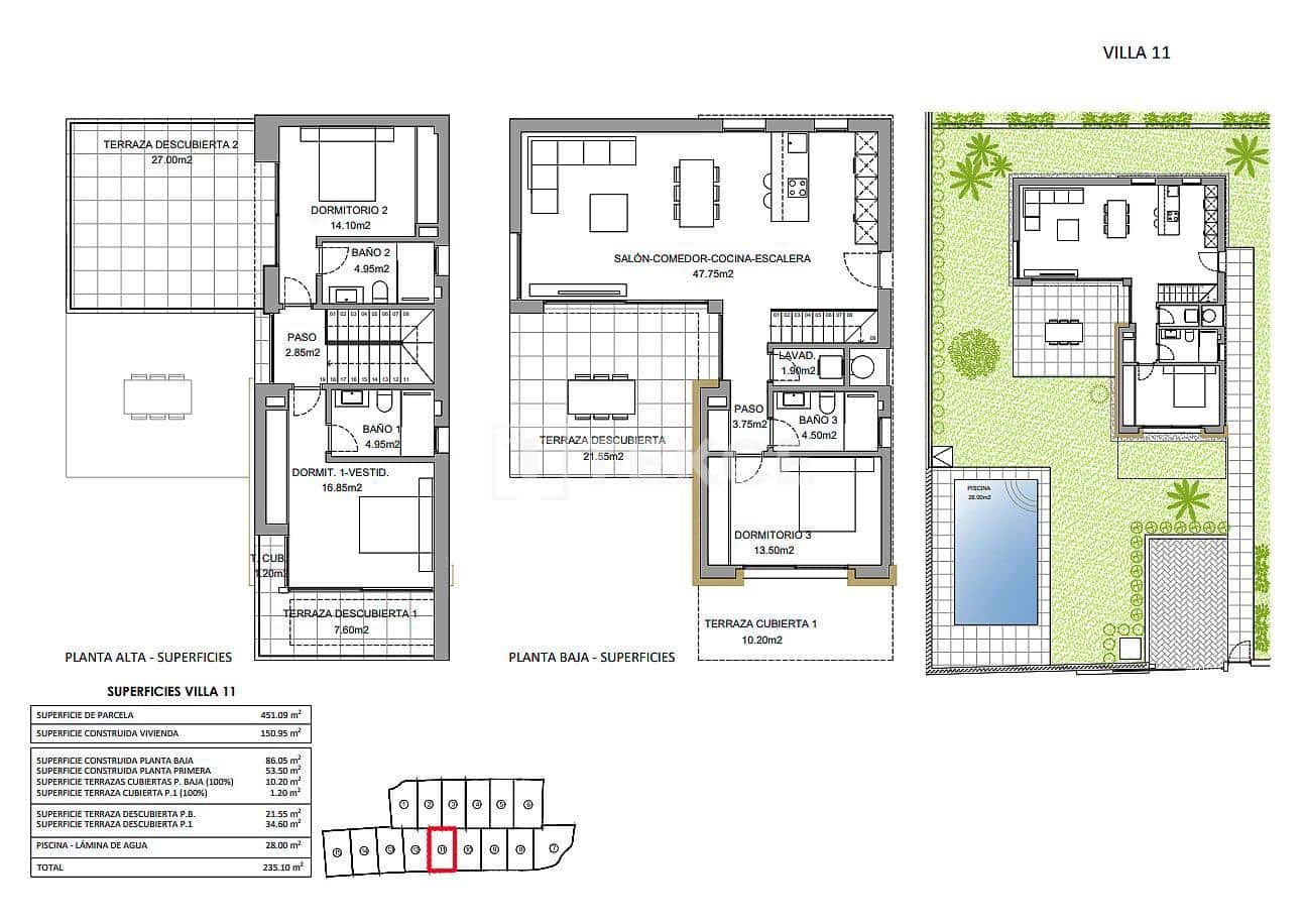 3 sovrum Villa till salu i Finestrat med pool - 1 145 000 € (Ref: 8965673)