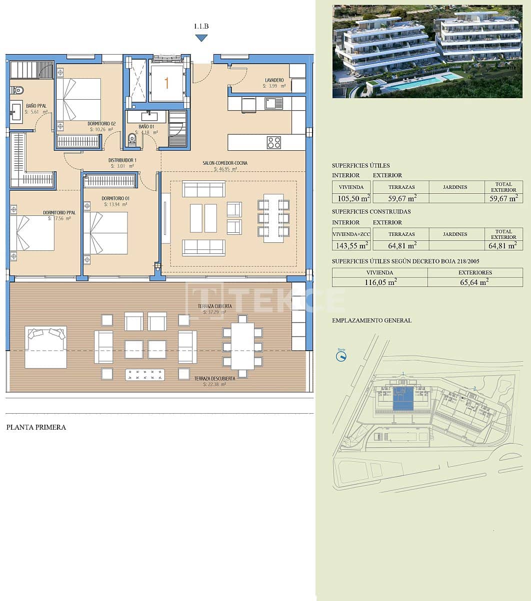 2 chambre Appartement à vendre à Buenas Noches avec piscine - 625 000 € (Ref: 8965679)