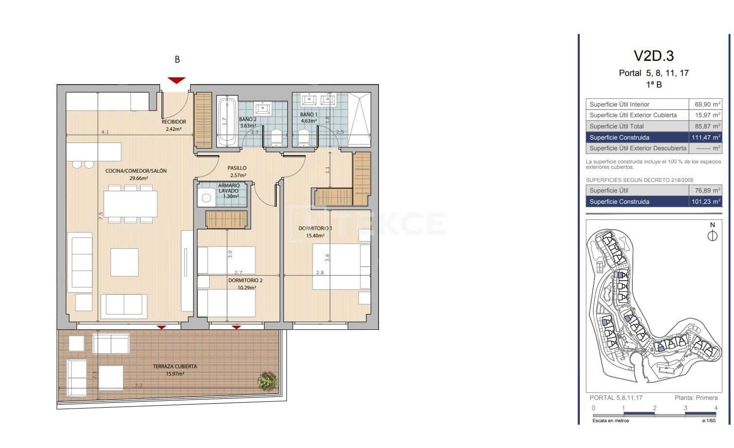 4 sovrum Lägenhet till salu i El Chaparral med pool - 743 000 € (Ref: 8965696)