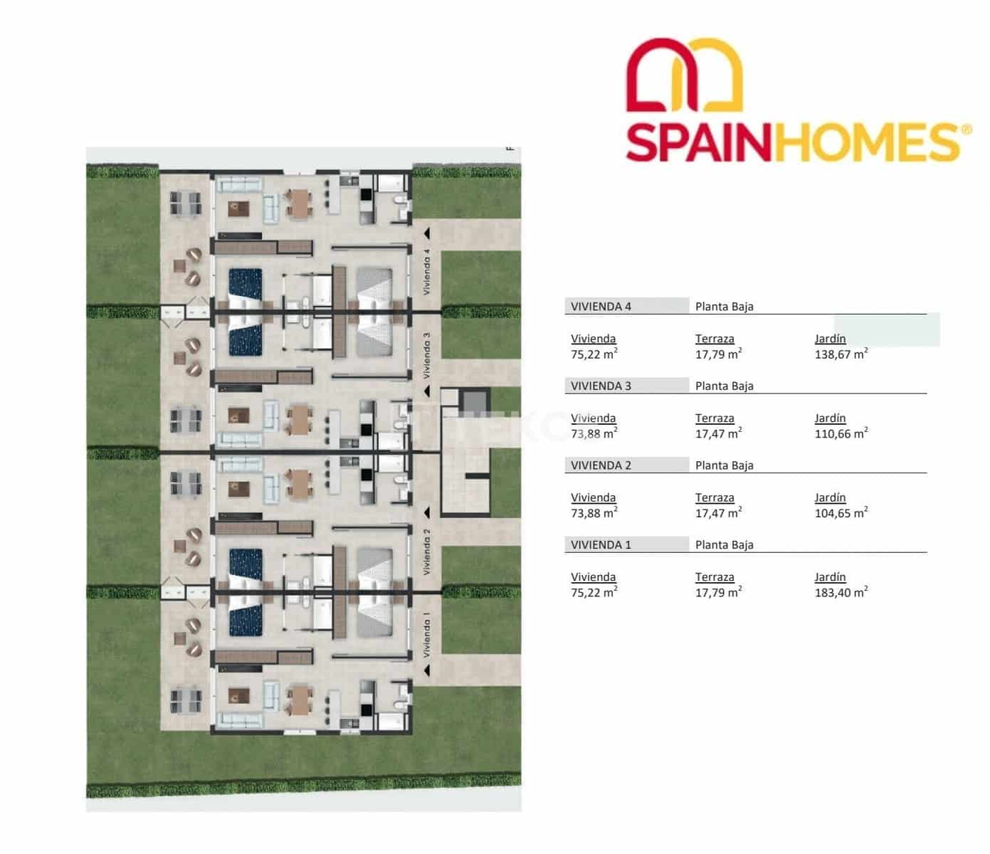 Piso de 2 habitaciones en Condado de Alhama en venta con piscina - 192.000 € (Ref: 8965731)