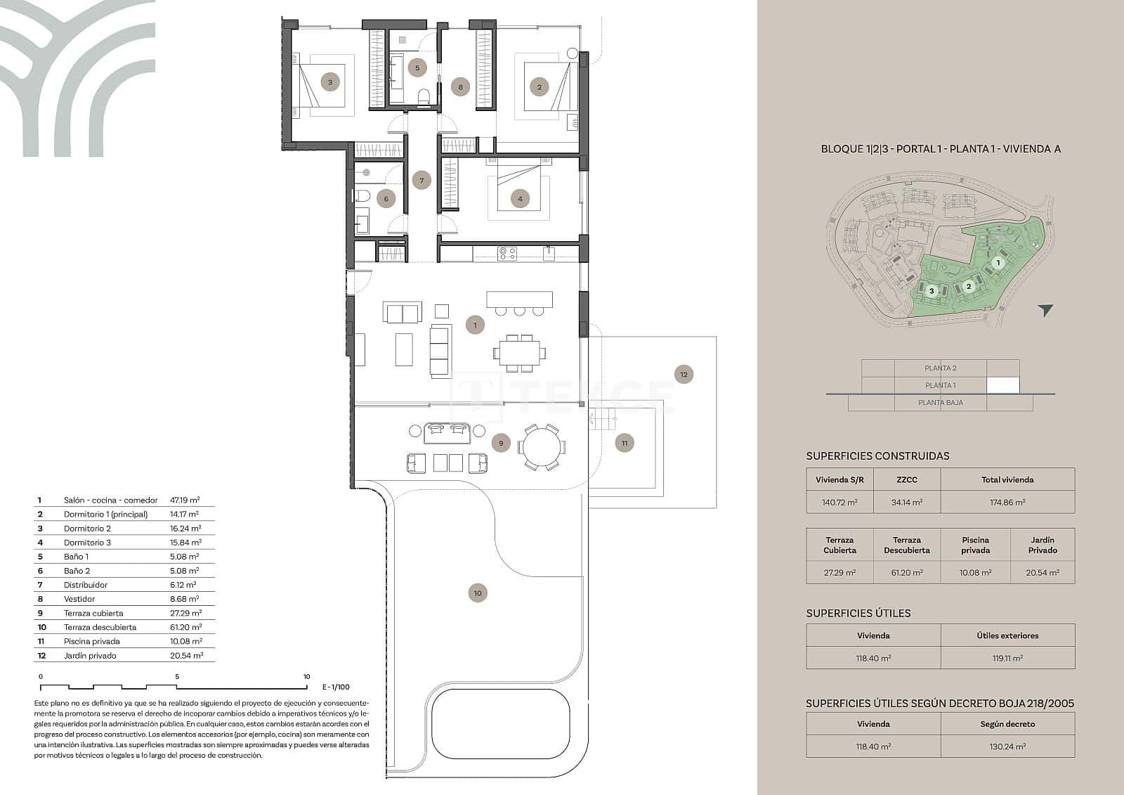 Piso de 3 habitaciones en Casares en venta con piscina - 870.000 € (Ref: 8965738)