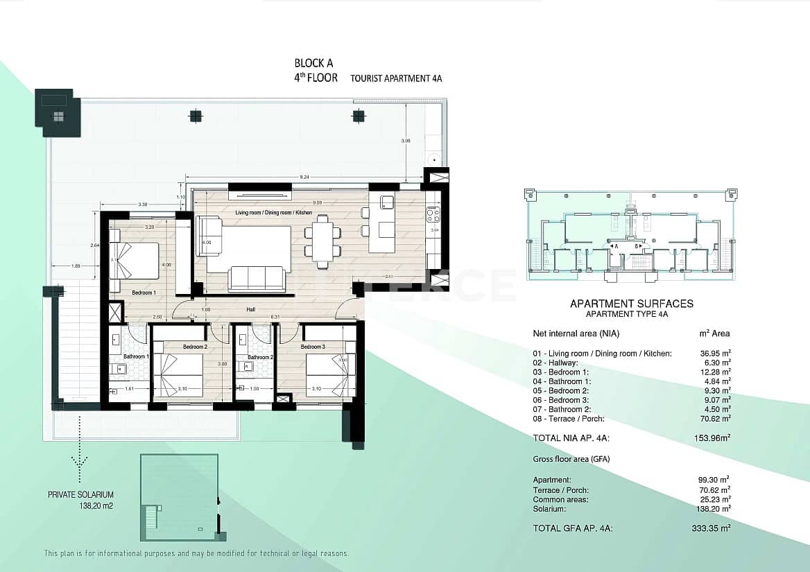 3 sovrum Lägenhet till salu i Los Narejos med pool - 325 000 € (Ref: 8965754)