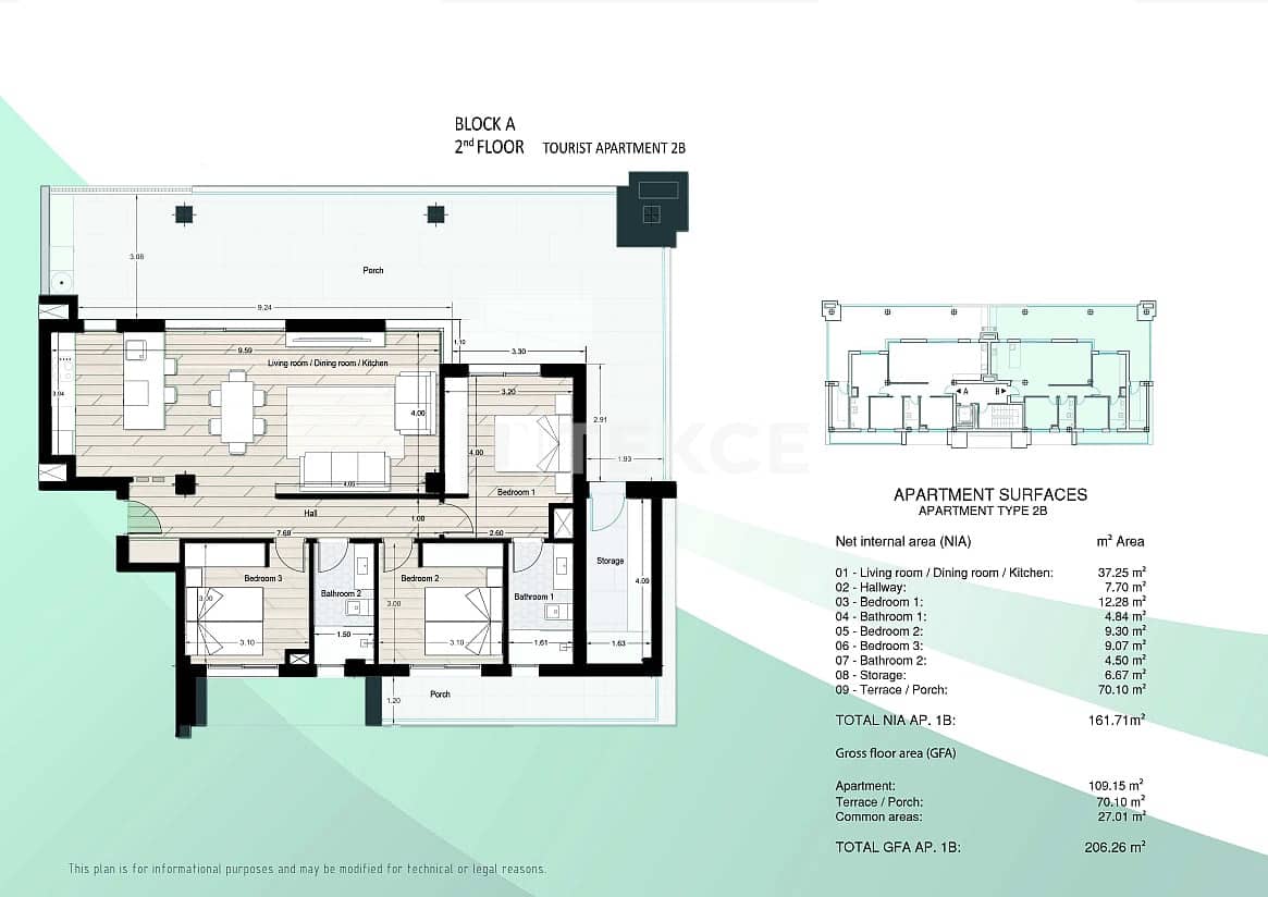 3 sovrum Lägenhet till salu i Los Narejos med pool - 325 000 € (Ref: 8965754)
