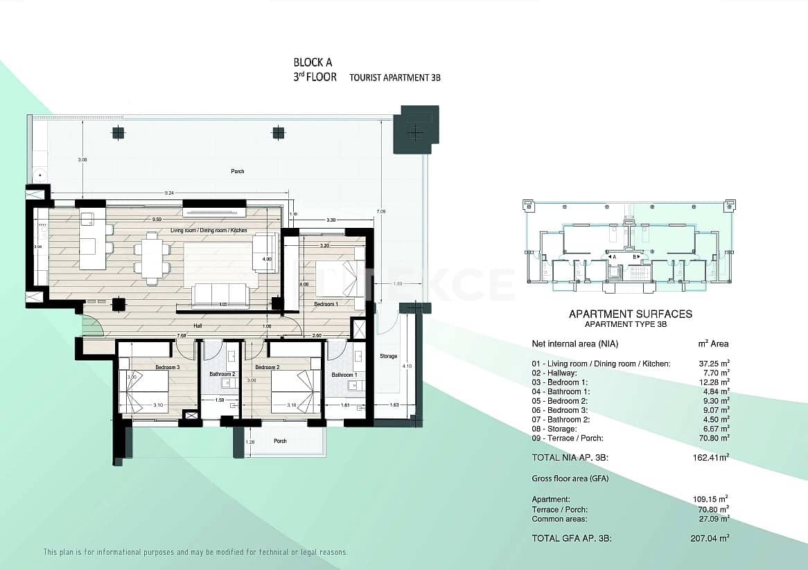 3 sovrum Lägenhet till salu i Los Narejos med pool - 325 000 € (Ref: 8965754)