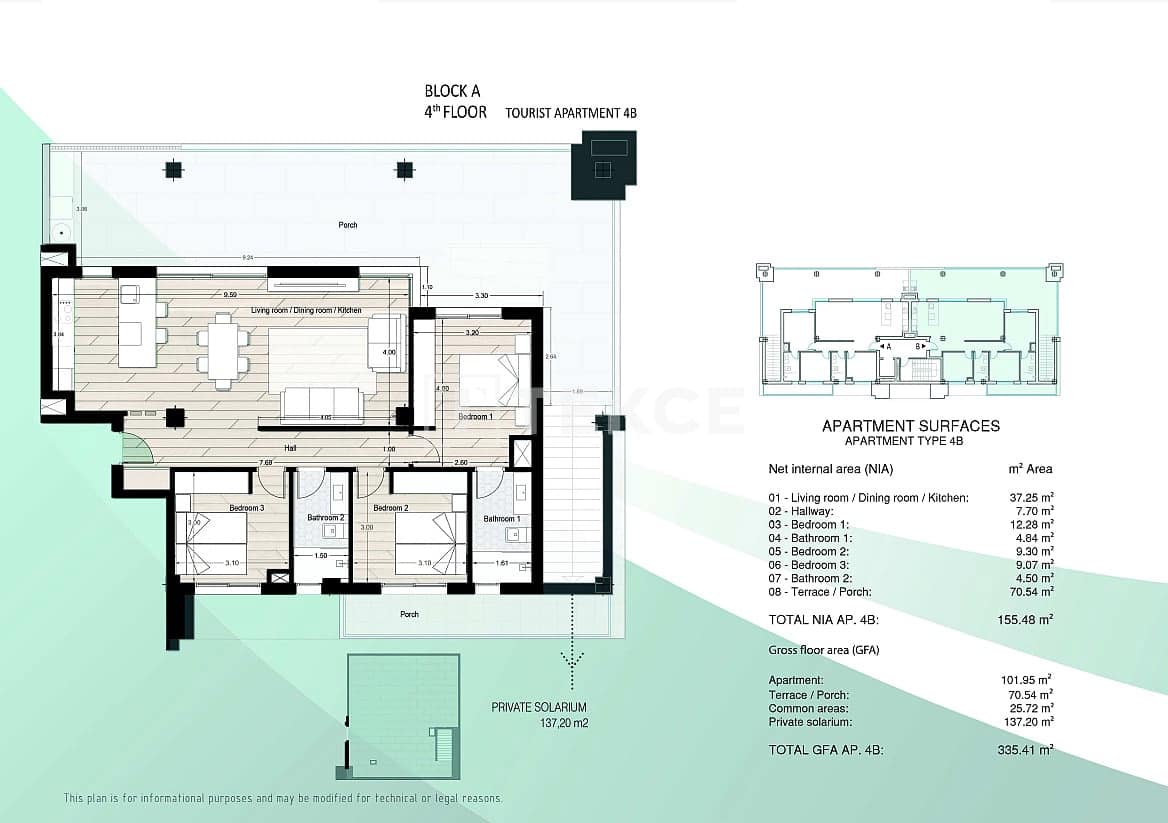 3 sovrum Lägenhet till salu i Los Narejos med pool - 325 000 € (Ref: 8965754)