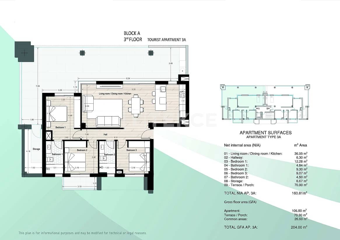 3 sypialnia Mieszkanie na sprzedaż w Los Narejos z basenem - 420 000 € (Ref: 8965755)