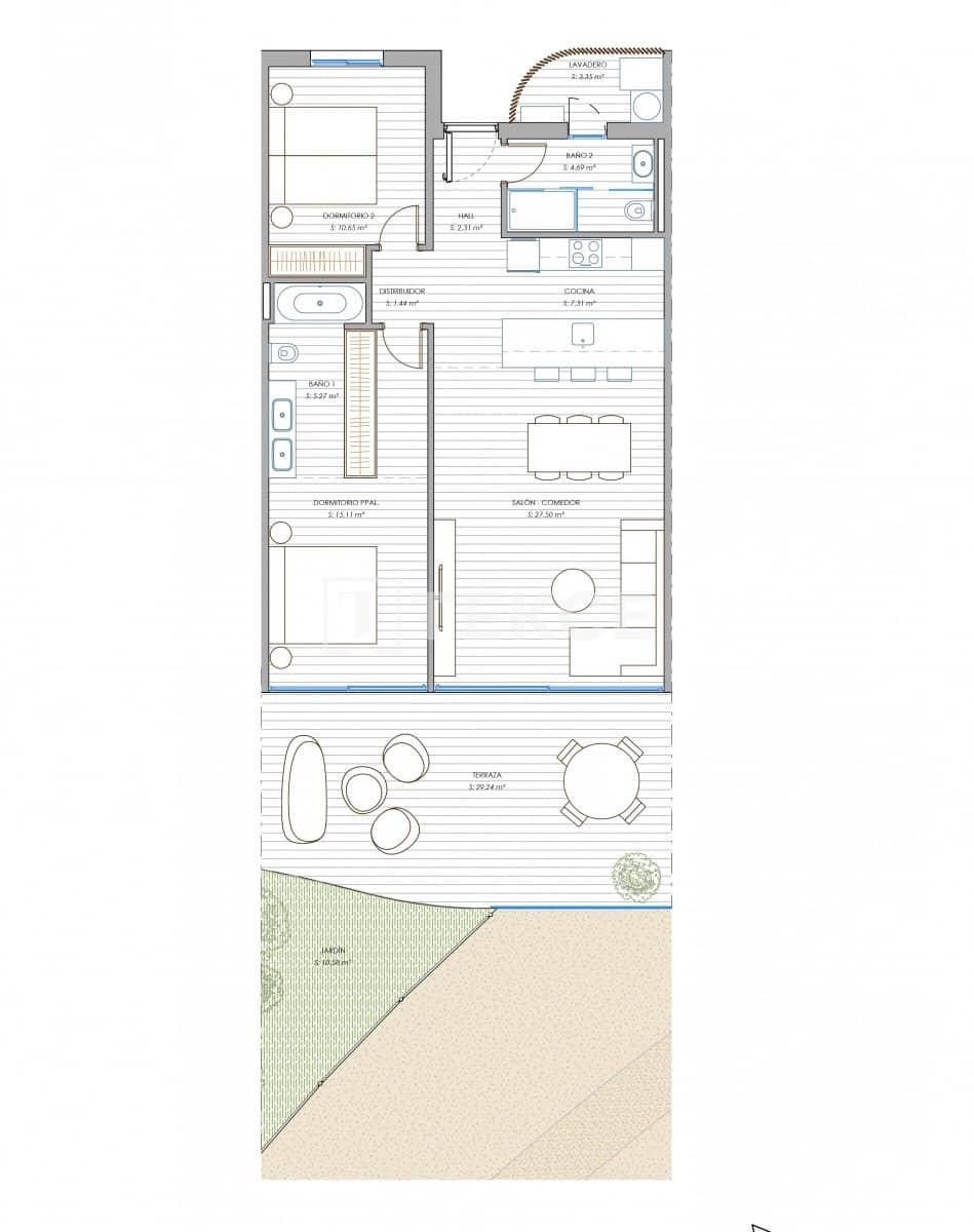 Piso de 2 habitaciones en Fuengirola en venta con piscina - 735.000 € (Ref: 8965758)