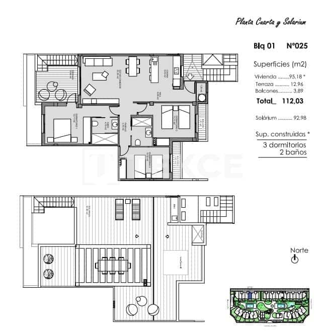 2 bedroom Flat for sale in El Raso with pool - € 294,000 (Ref: 8965761)