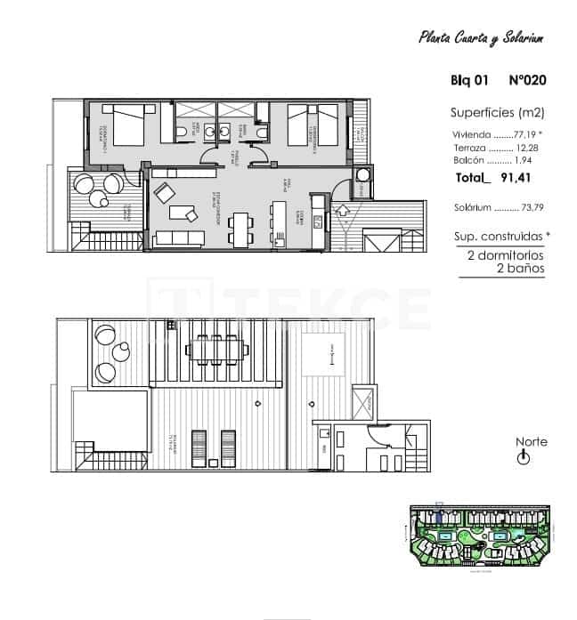 2 bedroom Flat for sale in El Raso with pool - € 294,000 (Ref: 8965761)