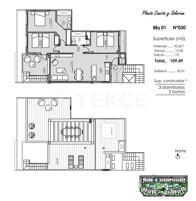 2 sypialnia Mieszkanie na sprzedaż w El Raso z basenem - 370 000 € (Ref: 8965764)