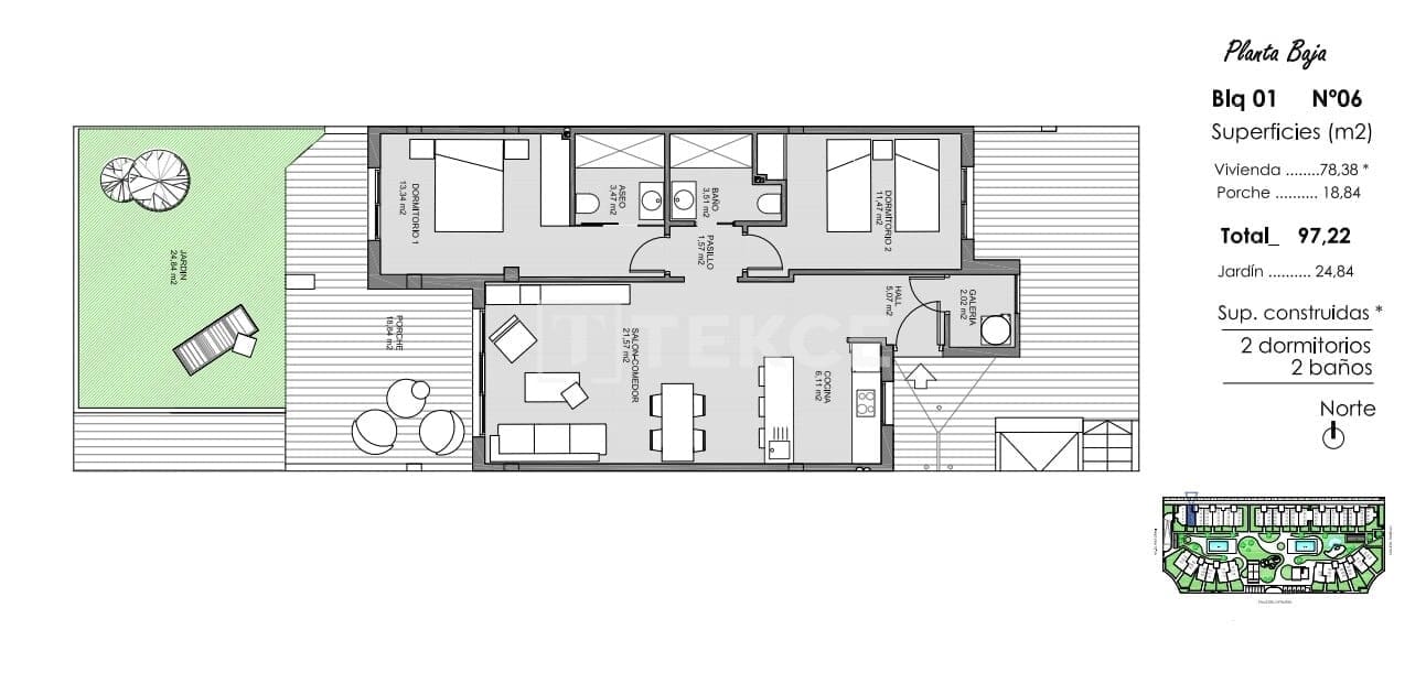2 sypialnia Mieszkanie na sprzedaż w El Raso z basenem - 370 000 € (Ref: 8965764)