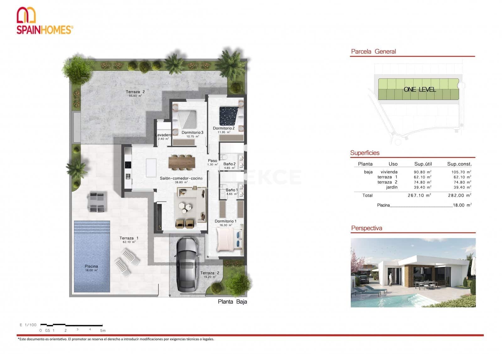 2 soveværelse Villa til salg i Canada de San Pedro med swimmingpool - € 376.000 (Ref: 8965781)