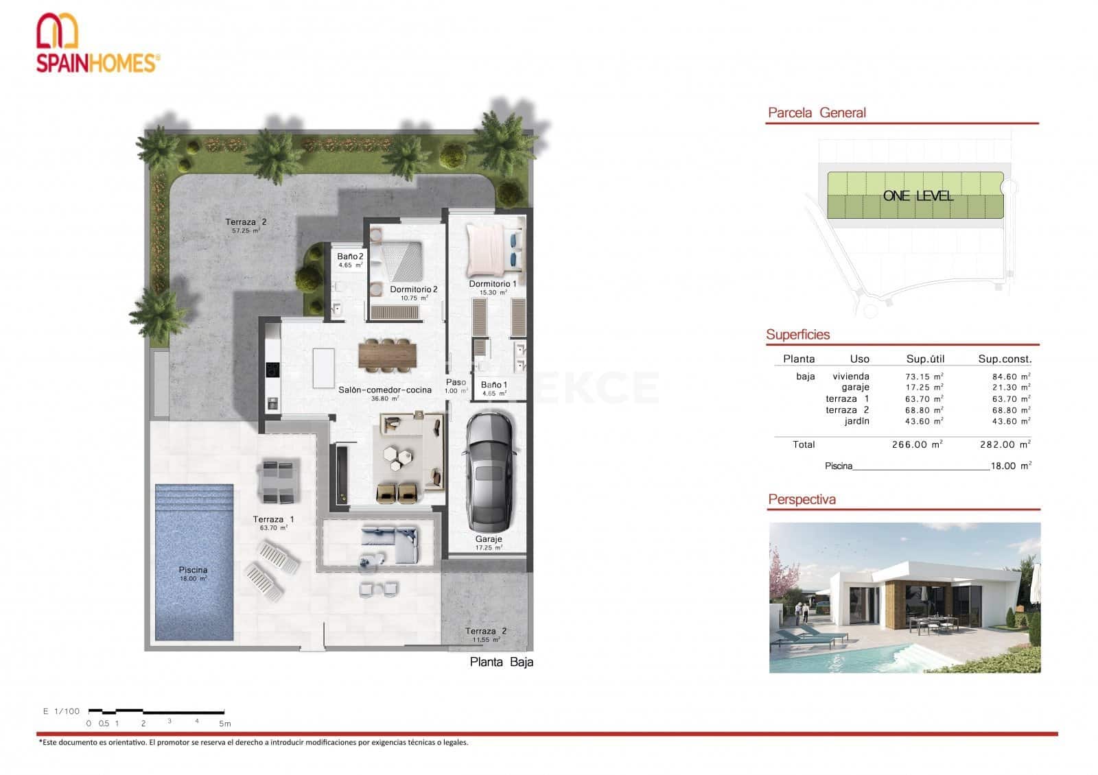 3 soveværelse Villa til salg i Canada de San Pedro med swimmingpool - € 466.000 (Ref: 8965782)