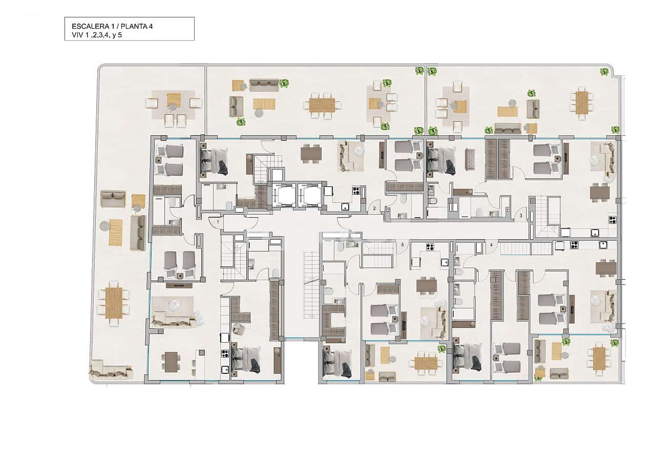 3 Zimmer Wohnung zu verkaufen in Santa Pola mit Pool - 290.000 € (Ref: 8965786)