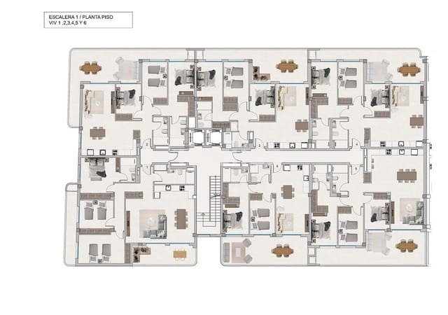 3 sovrum Lägenhet till salu i Santa Pola med pool - 315 000 € (Ref: 8965787)