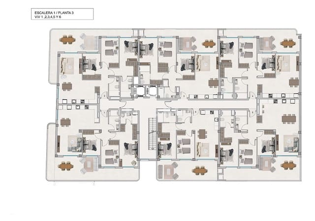 3 sovrum Lägenhet till salu i Santa Pola med pool - 315 000 € (Ref: 8965787)