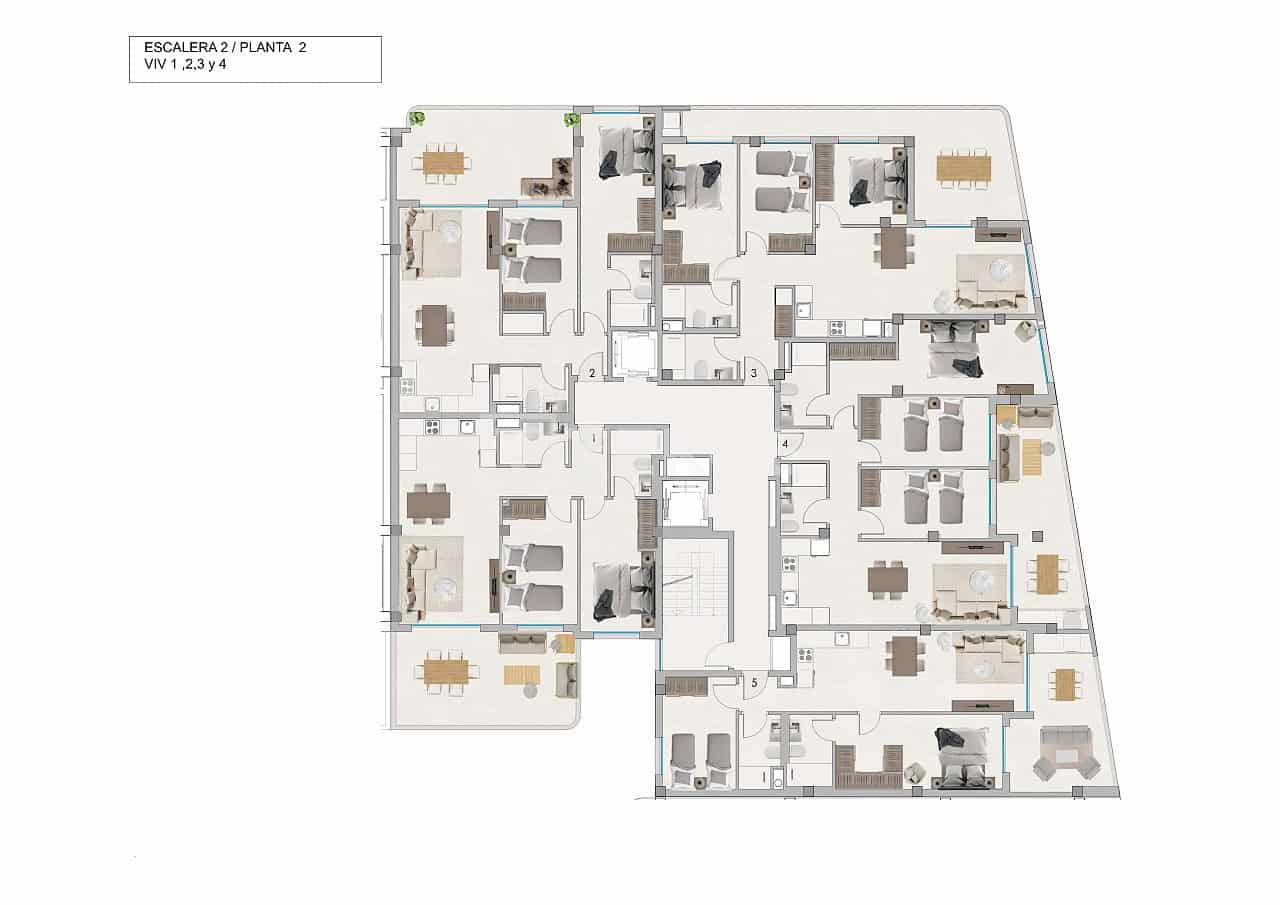 3 sovrum Lägenhet till salu i Santa Pola med pool - 315 000 € (Ref: 8965787)