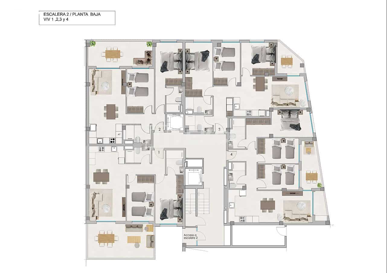 3 sypialnia Mieszkanie na sprzedaż w Santa Pola z basenem - 425 000 € (Ref: 8965788)
