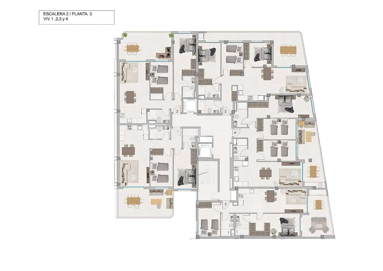 3 sypialnia Mieszkanie na sprzedaż w Santa Pola z basenem - 425 000 € (Ref: 8965788)