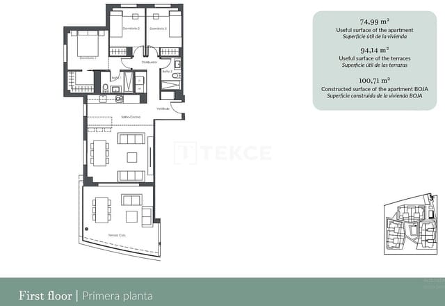 3 sypialnia Mieszkanie na sprzedaż w Estepona z basenem - 720 000 € (Ref: 8965847)