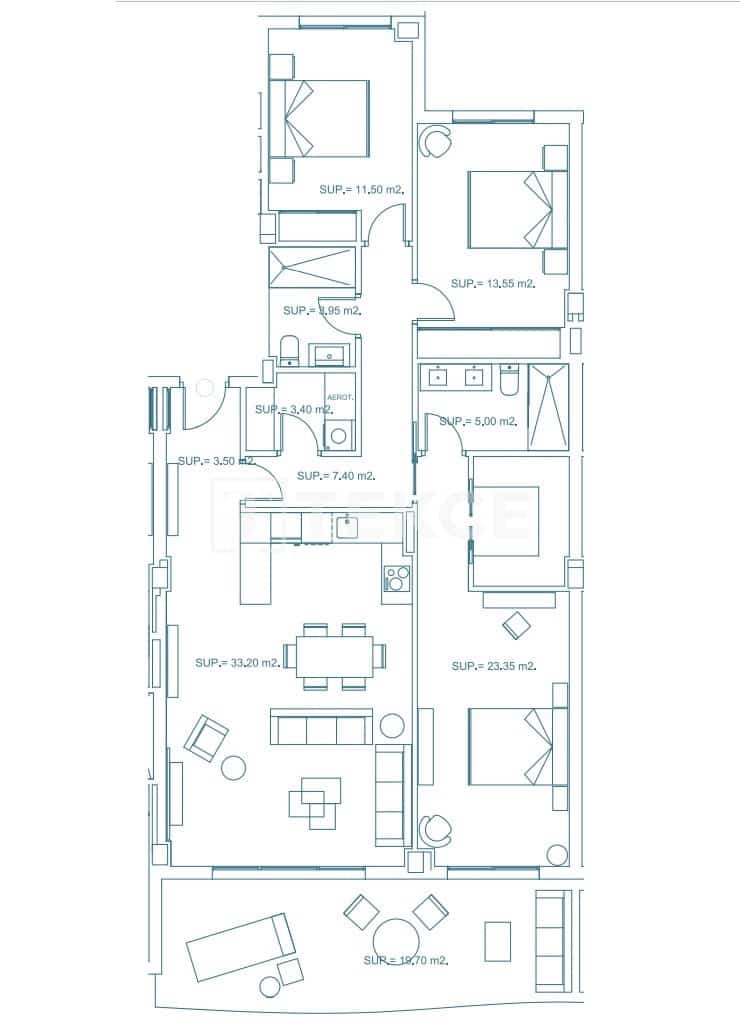 3 sovrum Lägenhet till salu i El Chaparral med pool - 466 000 € (Ref: 8965865)