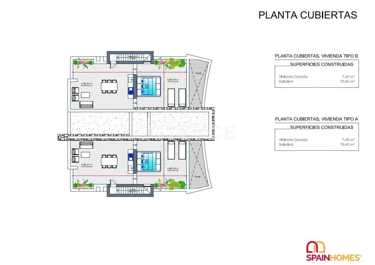 2 sovrum Lägenhet till salu i La Manga del Mar Menor med pool - 345 000 € (Ref: 8965867)