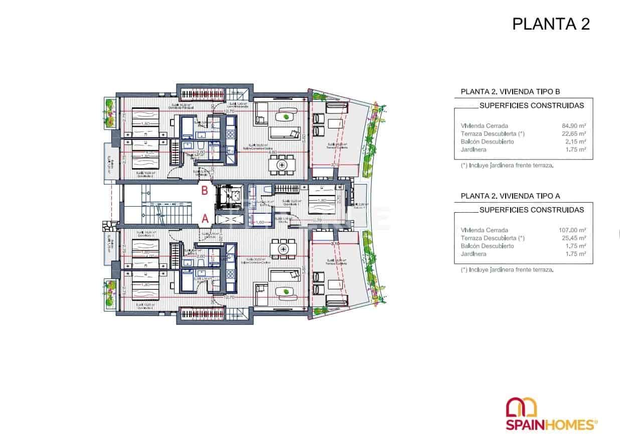 2 sovrum Lägenhet till salu i La Manga del Mar Menor med pool - 345 000 € (Ref: 8965867)