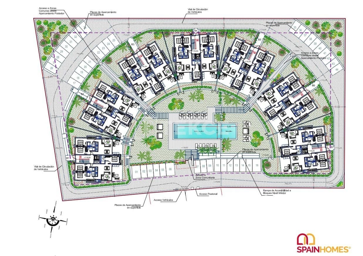 2 sovrum Lägenhet till salu i La Manga del Mar Menor med pool - 345 000 € (Ref: 8965867)
