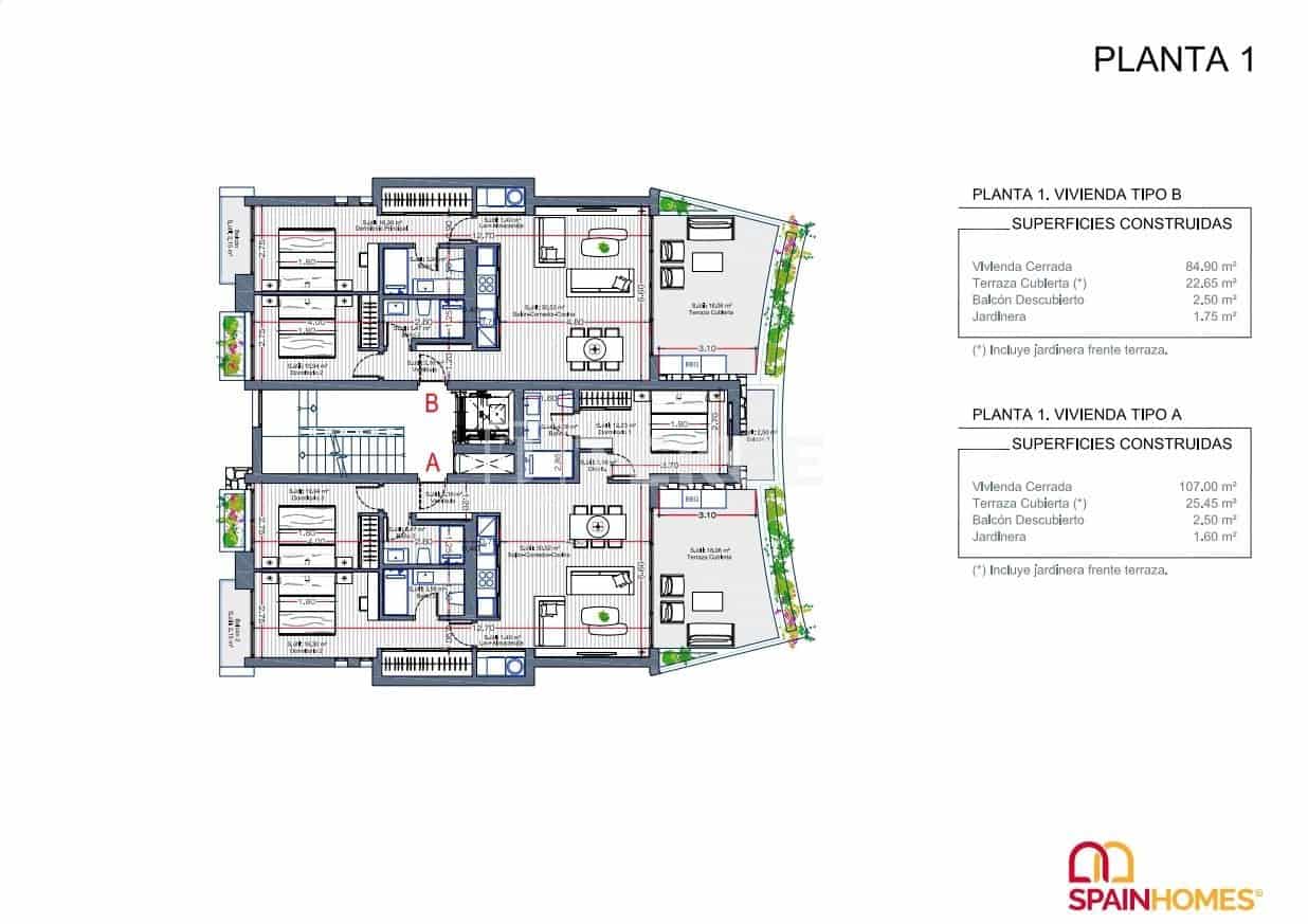 3 sypialnia Mieszkanie na sprzedaż w La Manga del Mar Menor z basenem - 528 000 € (Ref: 8965870)