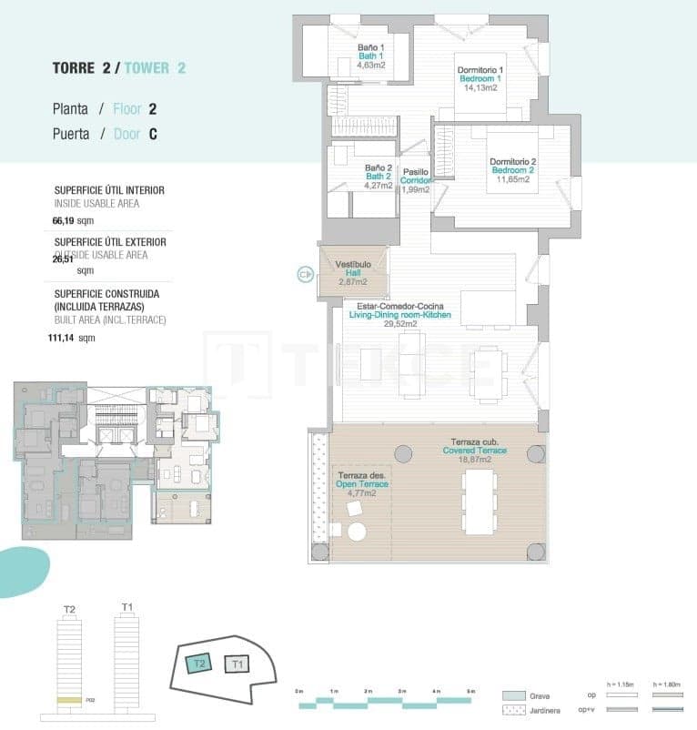 3 sovrum Lägenhet till salu i Calpe / Calp med pool - 890 000 € (Ref: 8965936)