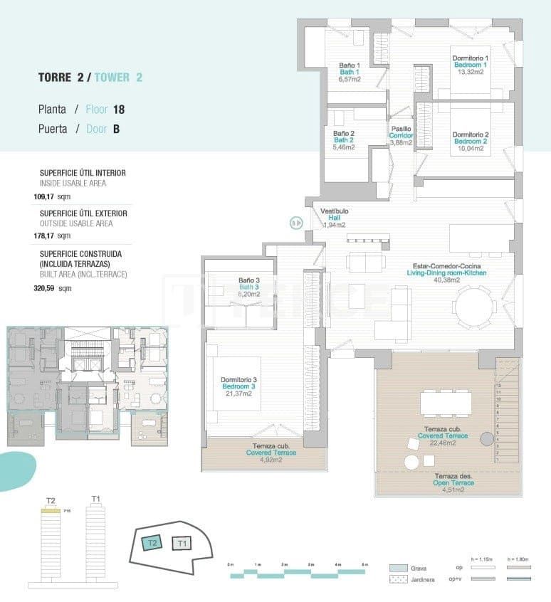 3 sovrum Lägenhet till salu i Calpe / Calp med pool - 890 000 € (Ref: 8965936)
