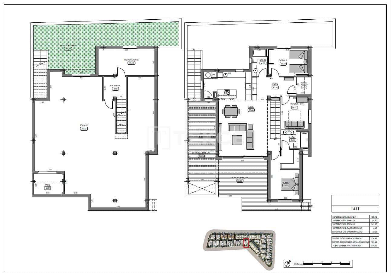 3 sypialnia Willa na sprzedaż w Algorfa z basenem - 731 000 € (Ref: 8965951)