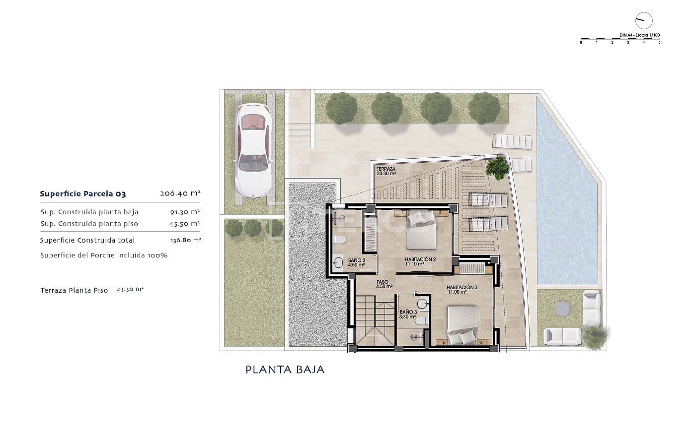 3 sypialnia Willa na sprzedaż w Dolores z basenem - 459 000 € (Ref: 8965971)
