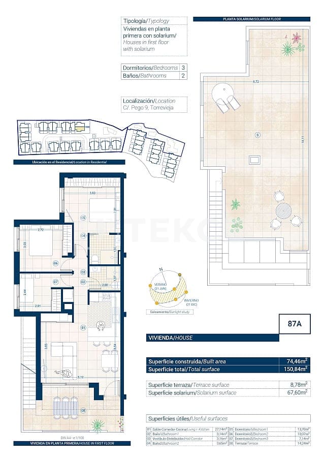 3 slaapkamer Flat te koop in Los Altos met zwembad - € 300.000 (Ref: 8965980)