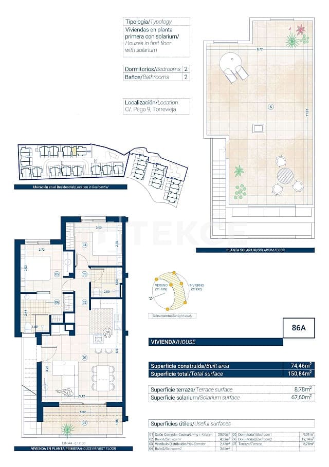 3 slaapkamer Flat te koop in Los Altos met zwembad - € 280.000 (Ref: 8965981)