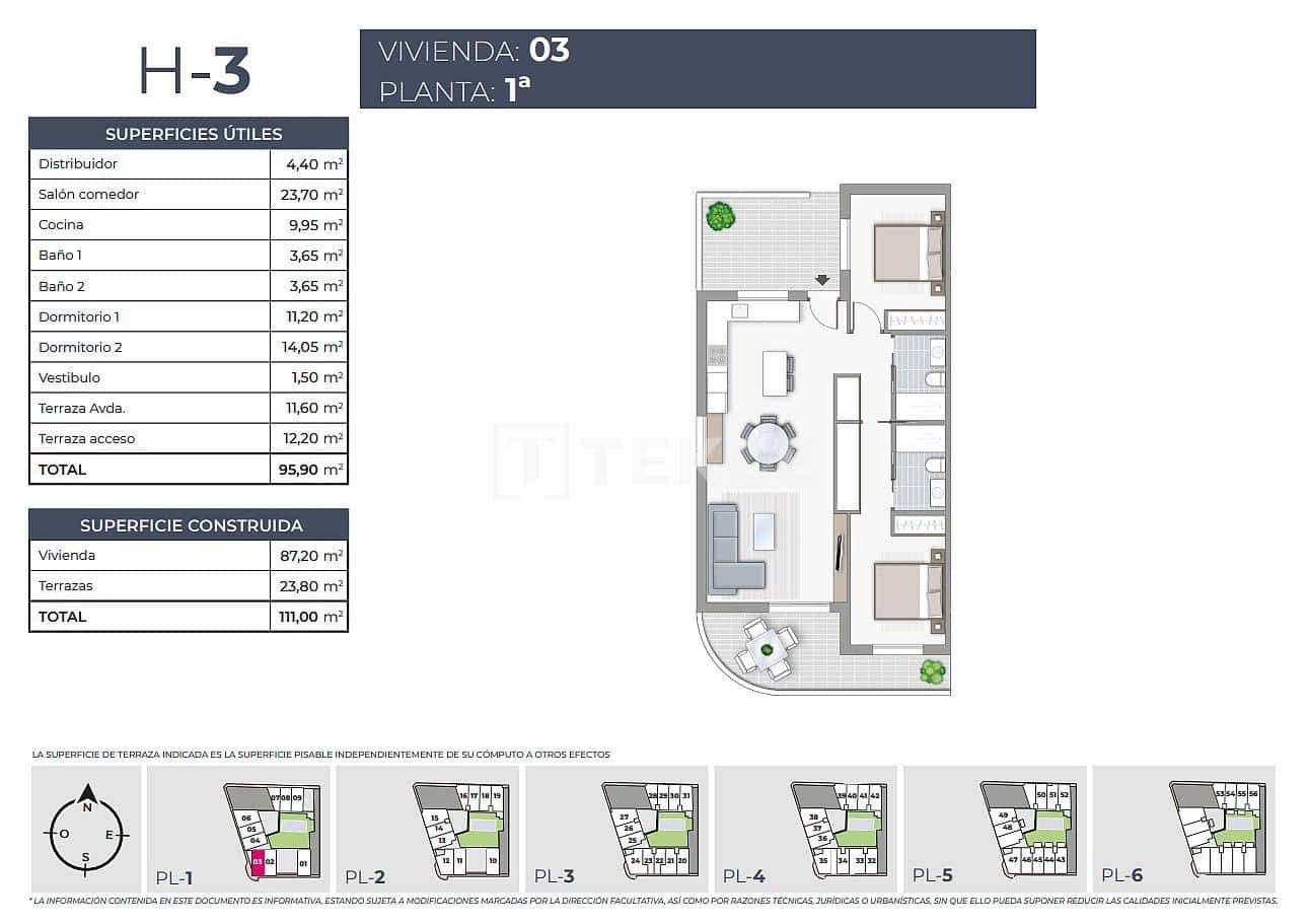 2 chambre Appartement à vendre à Torrevieja avec piscine - 263 000 € (Ref: 8966004)