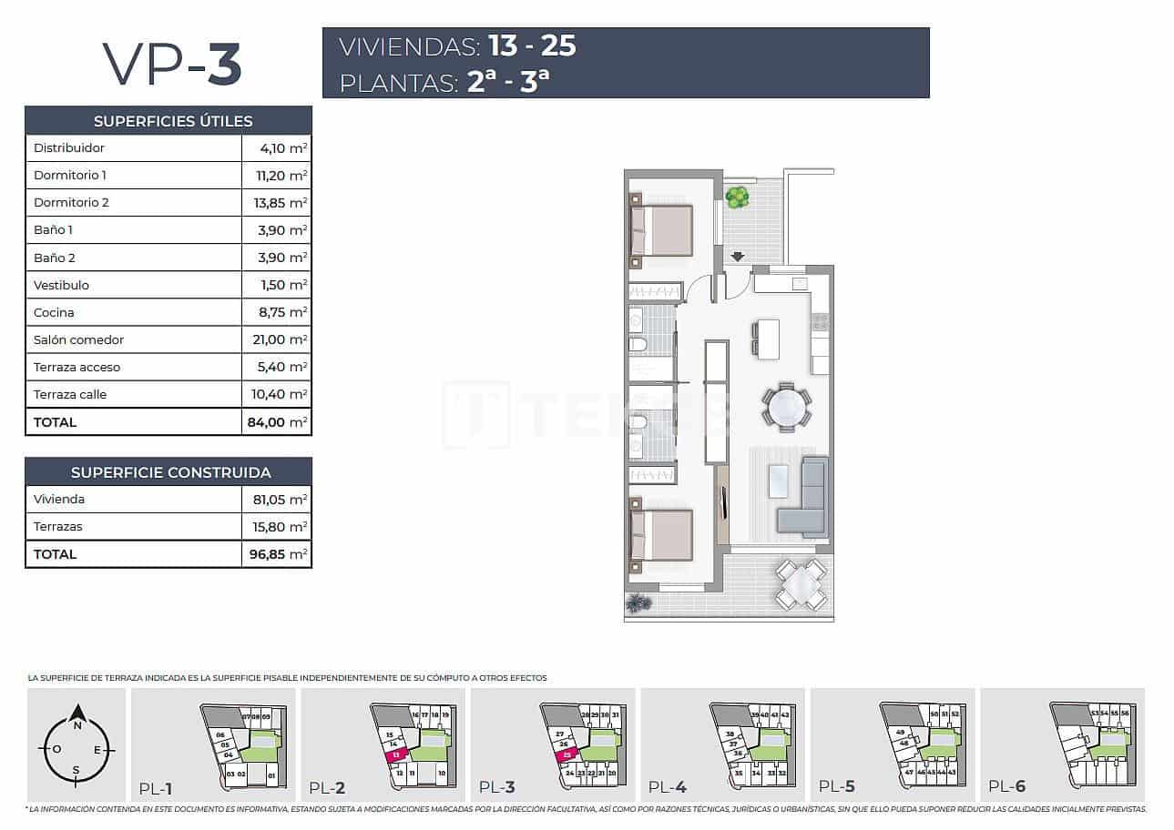 3 Zimmer Wohnung zu verkaufen in Torrevieja mit Pool - 385.000 € (Ref: 8966005)