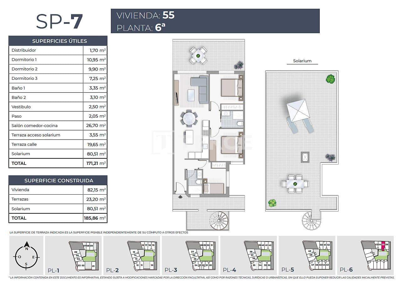 3 Zimmer Wohnung zu verkaufen in Torrevieja mit Pool - 385.000 € (Ref: 8966005)