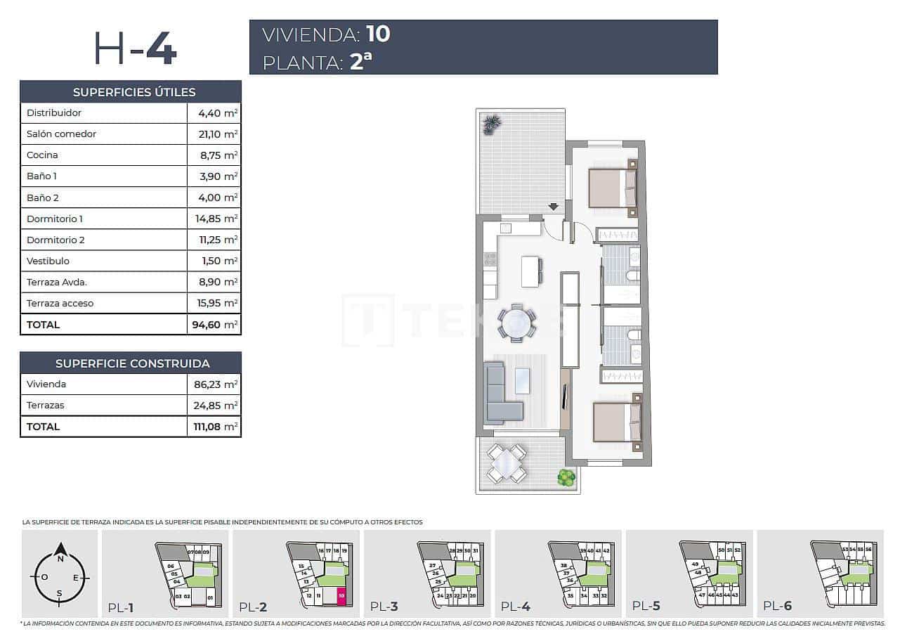 3 Zimmer Wohnung zu verkaufen in Torrevieja mit Pool - 385.000 € (Ref: 8966005)