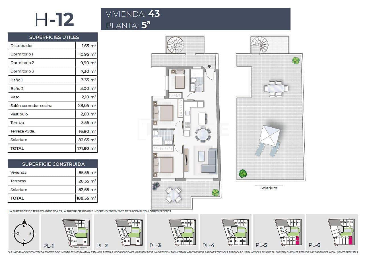 3 Zimmer Wohnung zu verkaufen in Torrevieja mit Pool - 385.000 € (Ref: 8966005)